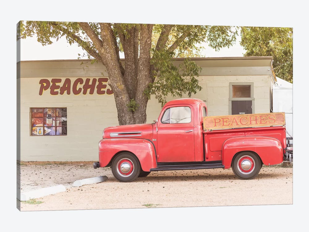 The Peach Truck by Ann Hudec 1-piece Canvas Wall Art
