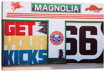 Get Your Kicks On Route 66 Canvas Art Print - Travel Journal