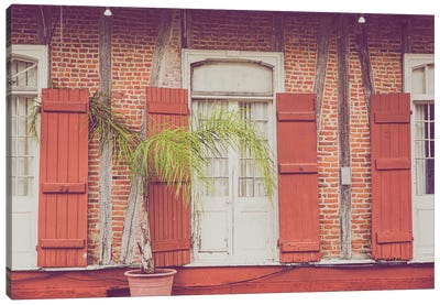 Tropical French Quarter Colors New Orleans Canvas Art Print - New Orleans Art
