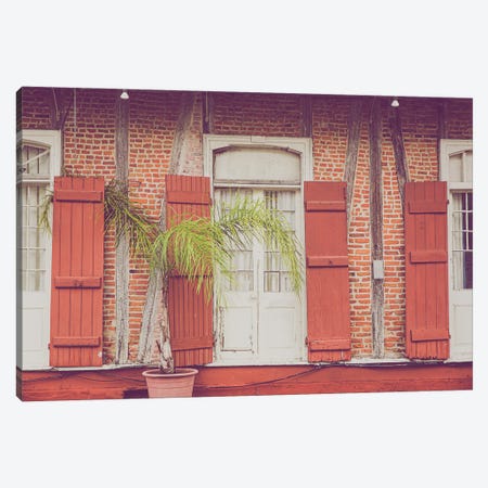 Tropical French Quarter Colors New Orleans Canvas Print #AHD256} by Ann Hudec Canvas Art