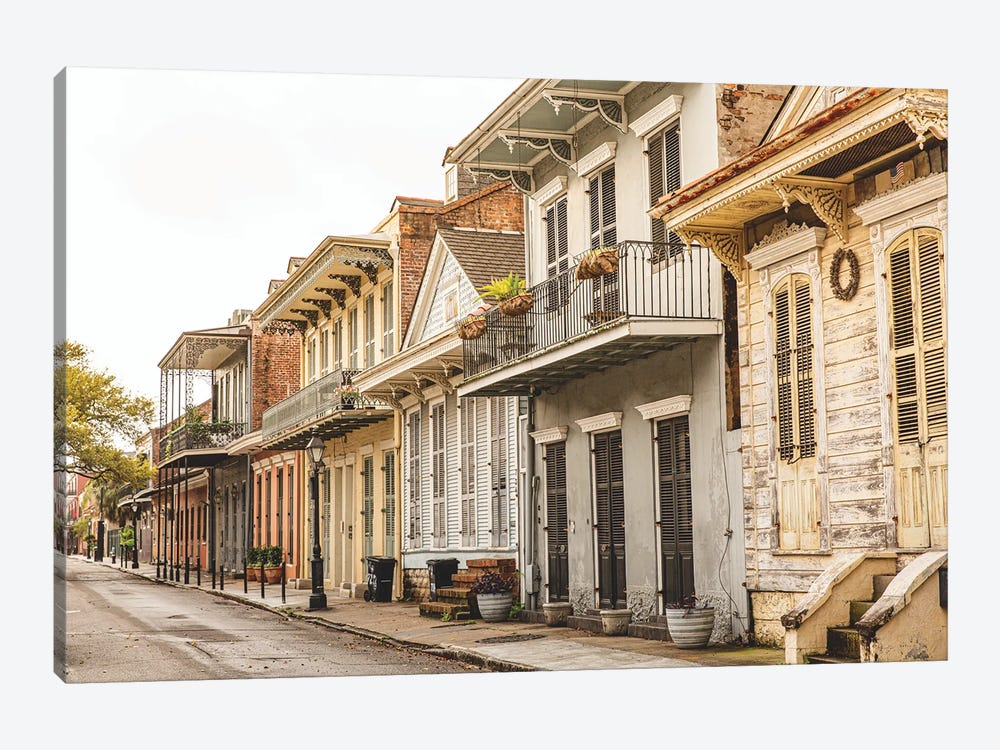 New Orleans French Quarter Morning Light by Ann Hudec 1-piece Canvas Print