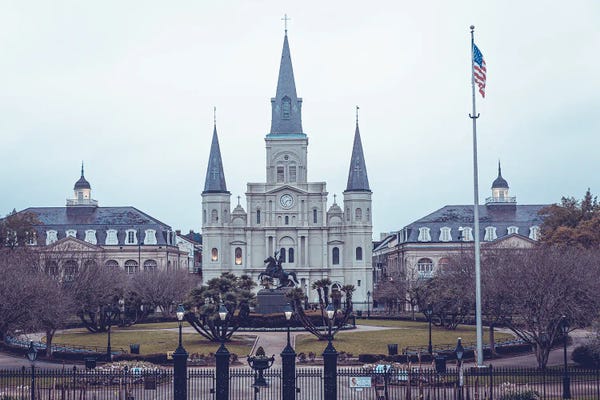 Louisiana: Early Morning In Jackson Square New Orleans by Ann Hudec