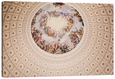 E Pluribus Unum US Capitol Rotunda Canvas Art Print - Dome Art