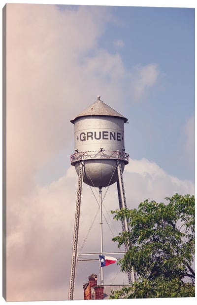 Gruene Texas Water Tower Canvas Art Print - Ann Hudec