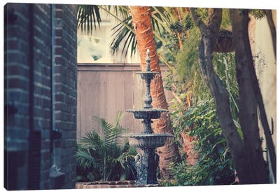 Afternoon In New Orleans Canvas Art Print - Fountain Art