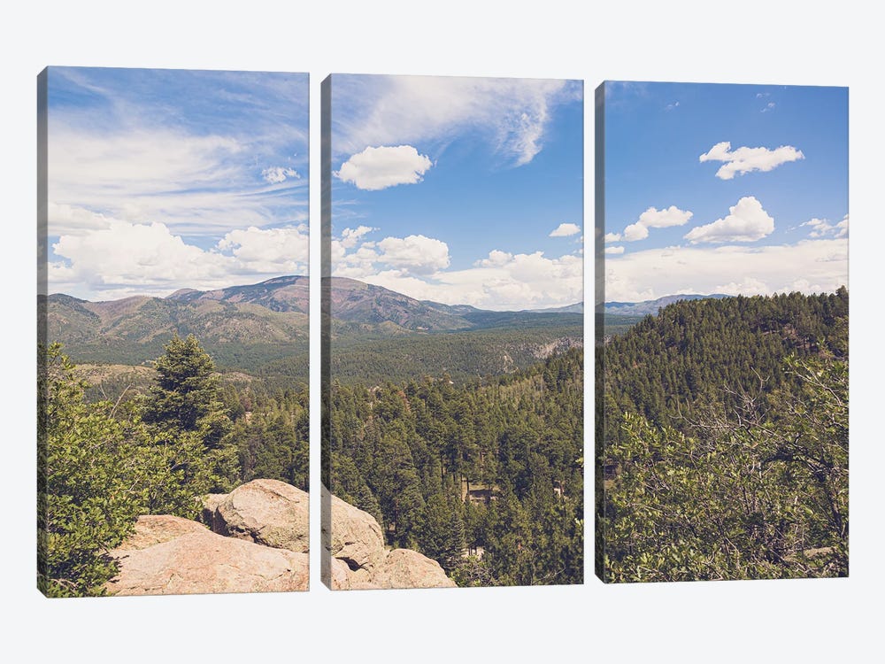 New Mexico Mountain Landscape by Ann Hudec 3-piece Canvas Wall Art