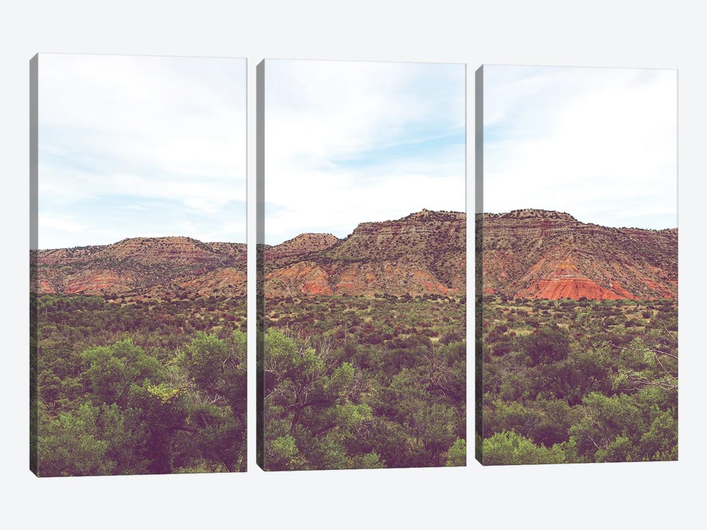 Palo Duro Canyon At Sunset Panhandle Texas Photography by Ann Hudec 3-piece Canvas Print