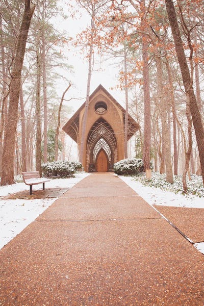 Ann Hudec: Chapel In The Woods, Cooper Chapel, Arkansas by Ann Hudec