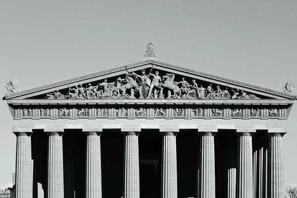 Ann Hudec: The Parthenon Nashville Tennessee by Ann Hudec