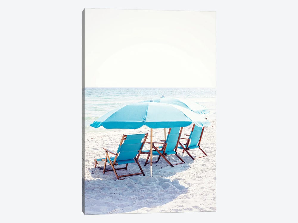 Florida Beach Umbrellas by Ann Hudec 1-piece Canvas Print