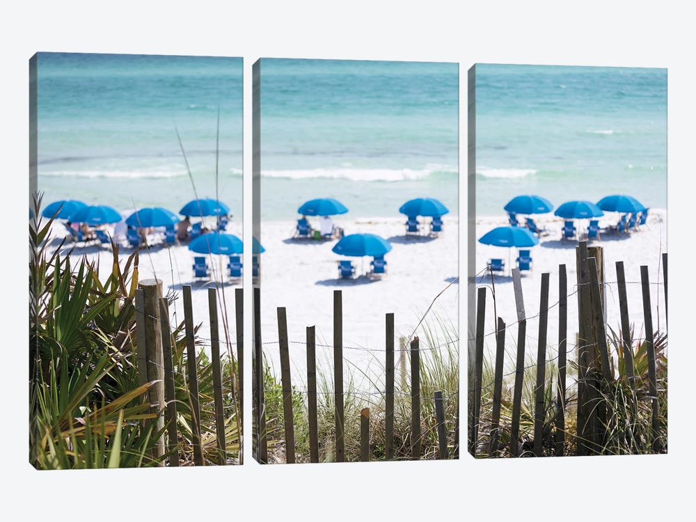 Seaside Beach Florida by Ann Hudec 3-piece Canvas Artwork