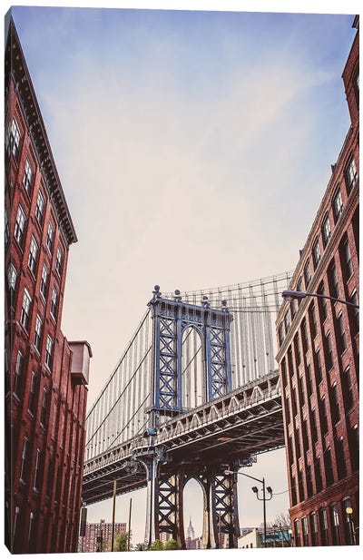 Dumbo Manhattan Bridge Canvas Art Print - Ann Hudec