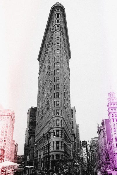NYC Flatiron Pop Art by Ann Hudec art print