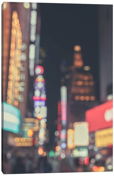 Times Square NYC Abstract Canvas Art Print - Times Square