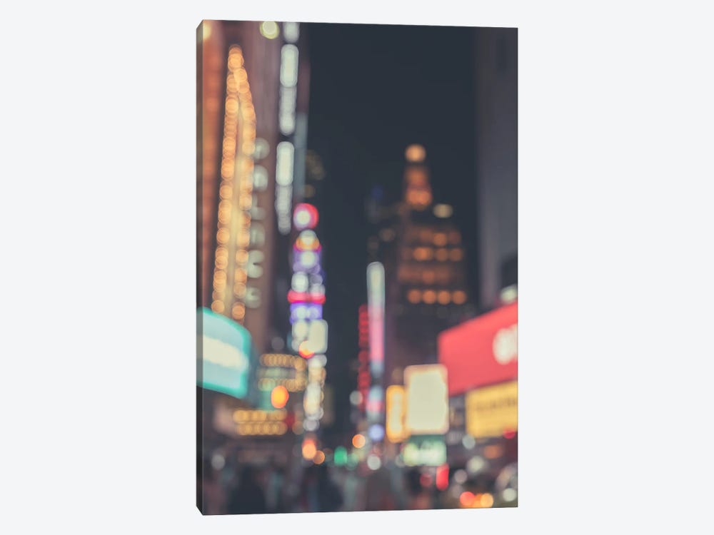 Times Square NYC Abstract by Ann Hudec 1-piece Canvas Art Print