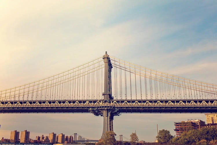 Sunset Over Manhattan Bridge NYC