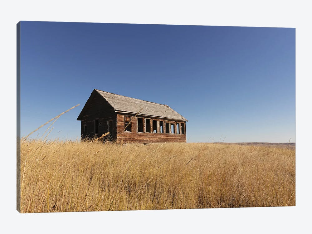 Montana Abandoned Schoolhouse by Ann Hudec 1-piece Canvas Print