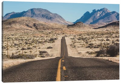 Desert Highway Canvas Art Print - Vintage Styled Photography