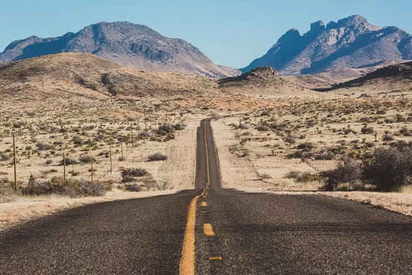 Ann Hudec: Desert Highway by Ann Hudec