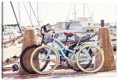 Take A Spin Vintage Bicycles Beaufort South Carolina Canvas Art Print - Ann Hudec