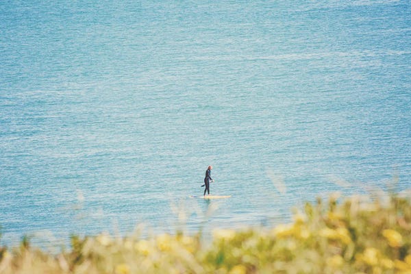 Ann Hudec: Santa Barbara Surfer by Ann Hudec