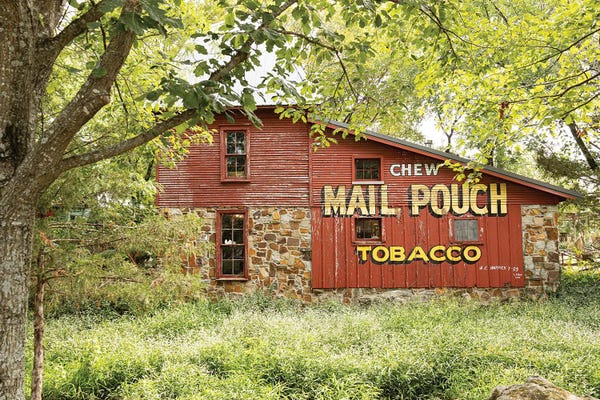 Ann Hudec: Route 66 Missouri Red Barn by Ann Hudec