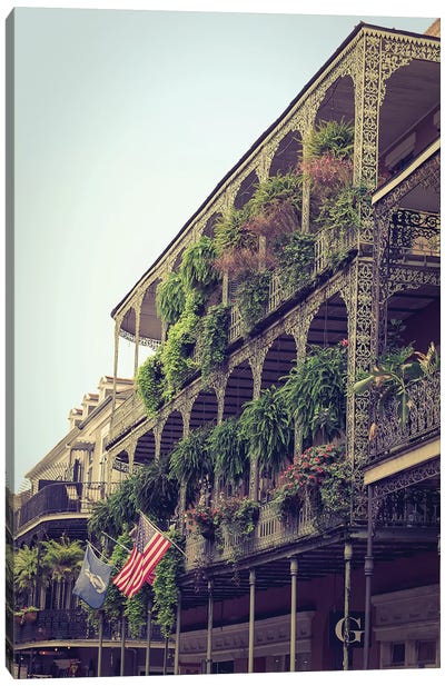 French Quarter New Orleans Canvas Art Print - Vintage Styled Photography