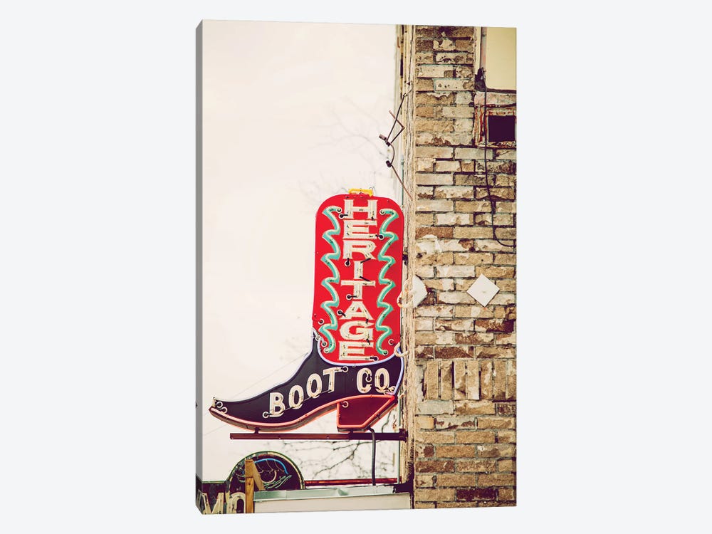Austin Neon by Ann Hudec 1-piece Canvas Art Print