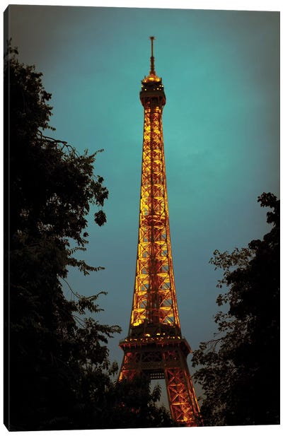 Le Eiffel Canvas Art Print - Vintage Styled Photography