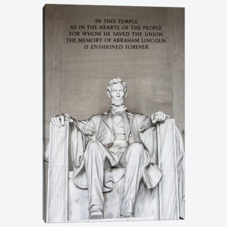 Lincoln Memorial I Canvas Print #AHD76} by Ann Hudec Canvas Art
