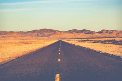 Lonesome Highway by Ann Hudec framed wall art