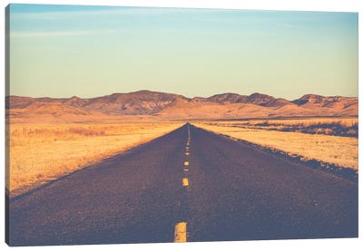 Lonesome Highway Canvas Art Print - Vintage Styled Photography