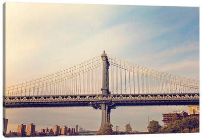 Manhattan Bridge Canvas Art Print - Vintage Styled Photography