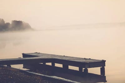 Morning At The Lake by Ann Hudec framed wall art