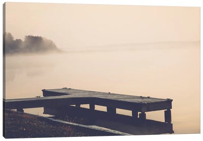 Morning At The Lake Canvas Art Print - Vintage Styled Photography