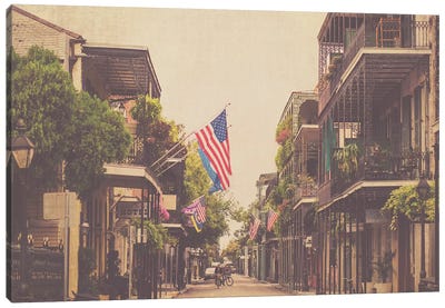 Morning In New Orleans Canvas Art Print - Vintage Styled Photography