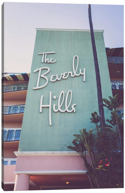 Beverly Hills Hotel I Canvas Art Print - Vintage Styled Photography