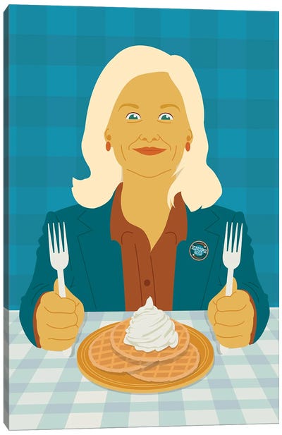Waffles, Friends, Work Canvas Art Print - Parks And Recreation