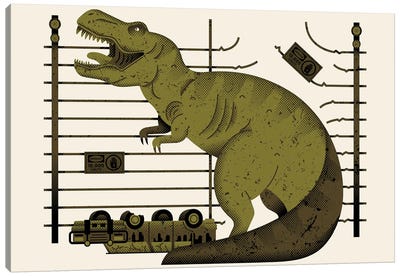 You've Got A T-Rex? Canvas Art Print - Dinosaur Art