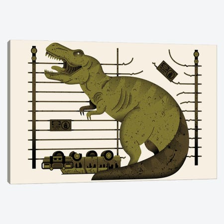 You've Got A T-Rex? Canvas Print #AHH107} by Andrew Heath Canvas Artwork