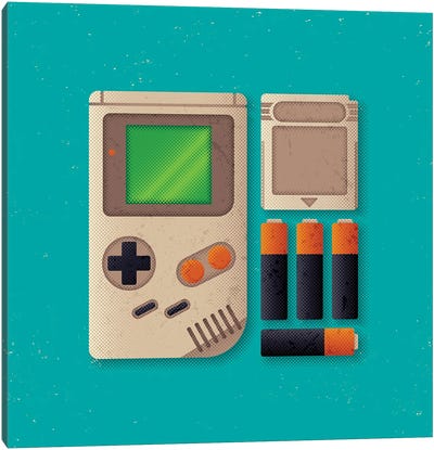 90's Accessories Canvas Art Print - Limited Edition Video Game Art
