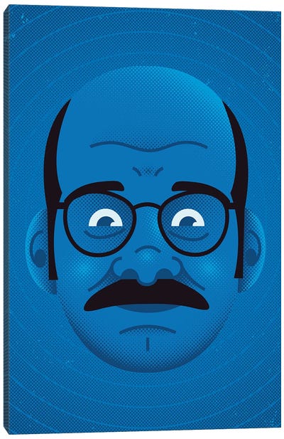 Blue Myself Canvas Art Print - Sitcoms & Comedy TV Show Art