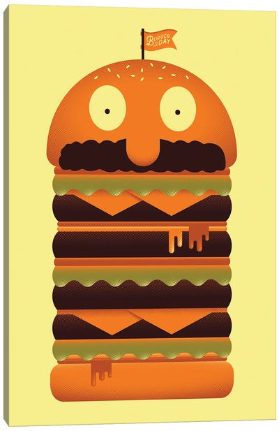 Burger of the Day Canvas Art Print - Andrew Heath