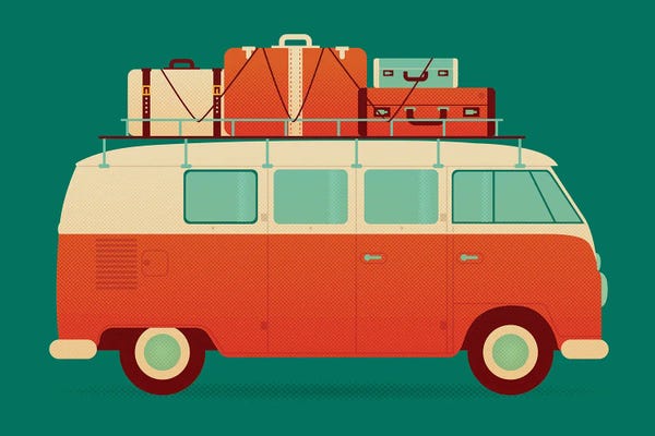 Volkswagen: 60's Vacation by Burger Bolt