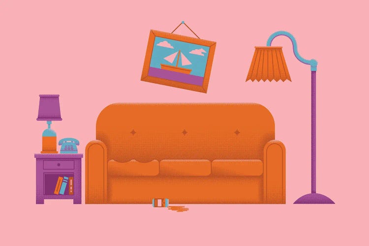 Couch Gag by Burger Bolt wall art