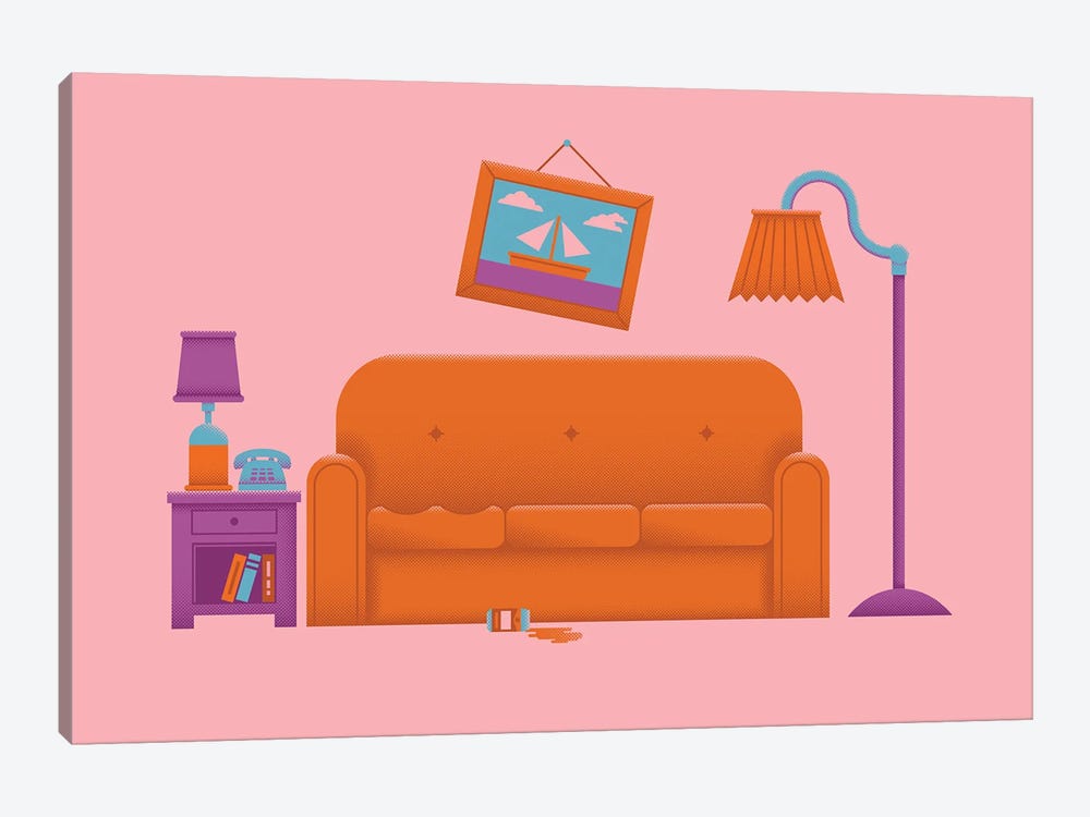 Couch Gag by Burger Bolt 1-piece Canvas Artwork