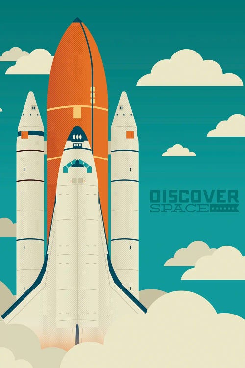 Discover Space by Burger Bolt wall art