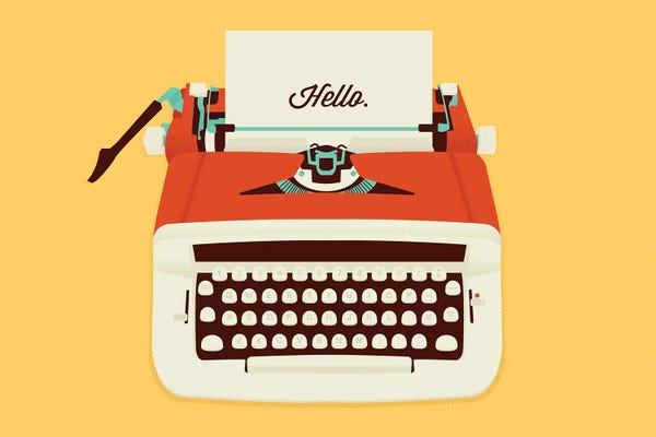Typewriters: Hello by Burger Bolt