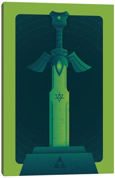 Heroes Sword Canvas Art Print - Zelda