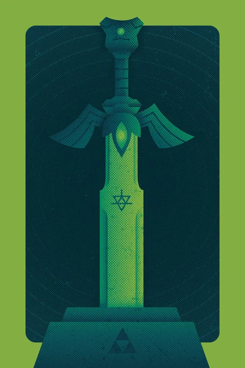 Heroes Sword by Burger Bolt wall art